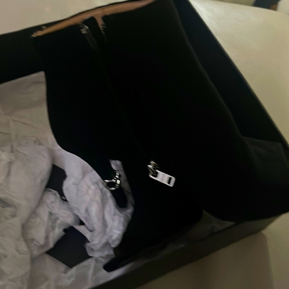 Coach black booties